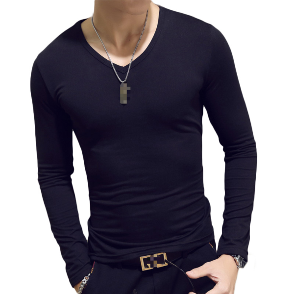 H06e7fc33608b44b9a4e3415b7e9bea44h.png_960x960q80.png Men's Slim-Fit Long-Sleeve T-Shirt