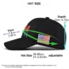 3D Embroidered USA Baseball Cap
