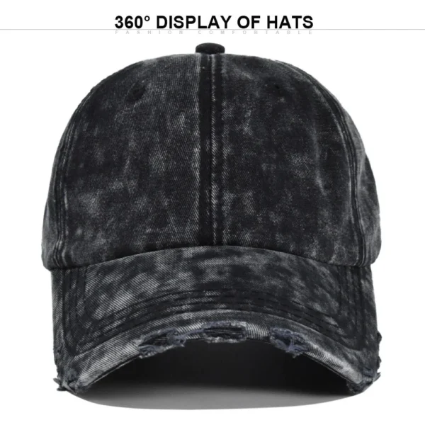 Acid-Wash Denim Dad Cap
