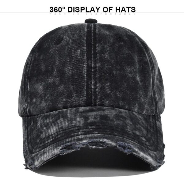 Acid-Wash Denim Dad Cap