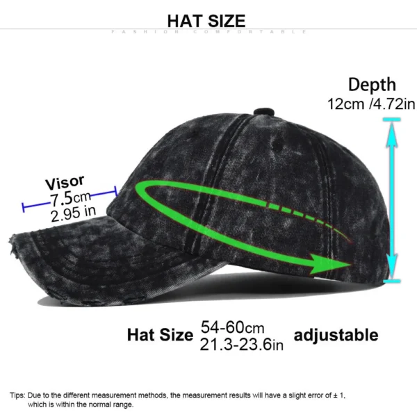 Acid-Wash Denim Dad Cap