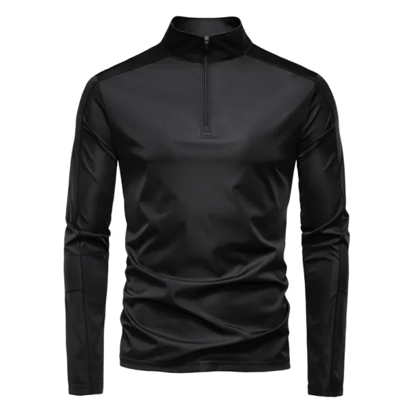 H216d05b43aa8431ba0a3cbbdea08c164F.webp Men's Quick-Dry Half-Zip Long-Sleeve Top
