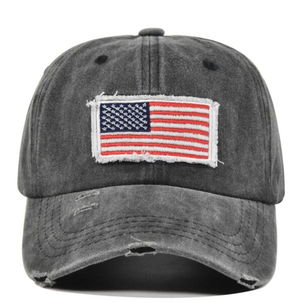 H23a578176abb4313a1c269f0df2b8182v.jpg_960x960q80.jpg Distressed American Flag Ponytail Cap