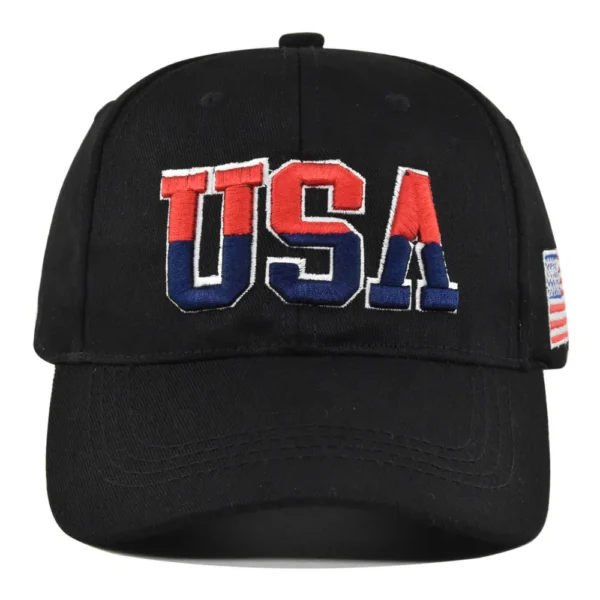 3D Embroidered USA Baseball Cap