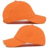 Ripped Washed Denim Baseball Cap