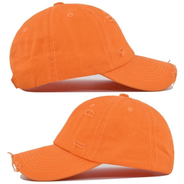 Ripped Washed Denim Baseball Cap