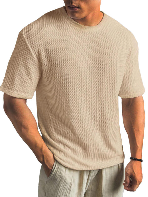 H3595d3e957214a6c82acb2459a1dd4abF.jpg_960x960q80.jpg Men's Waffle-Knit Crew-Neck T-Shirt