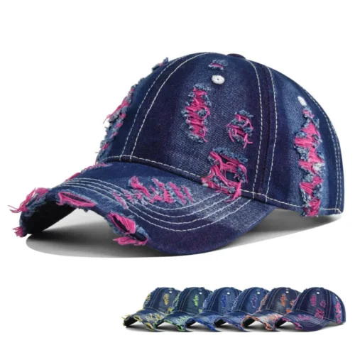 H36f3f3e5c07c48cfa44f069798f6a21fx.webp Heavy-Distress Denim Cap