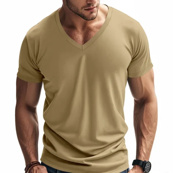 Men's Quick-Dry V-Neck Performance T-Shirt