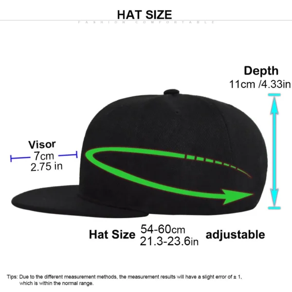 H423dc5981596483cafa5a79bbfb82ab6E.webp Solid Flat-Brim Snapback Cap