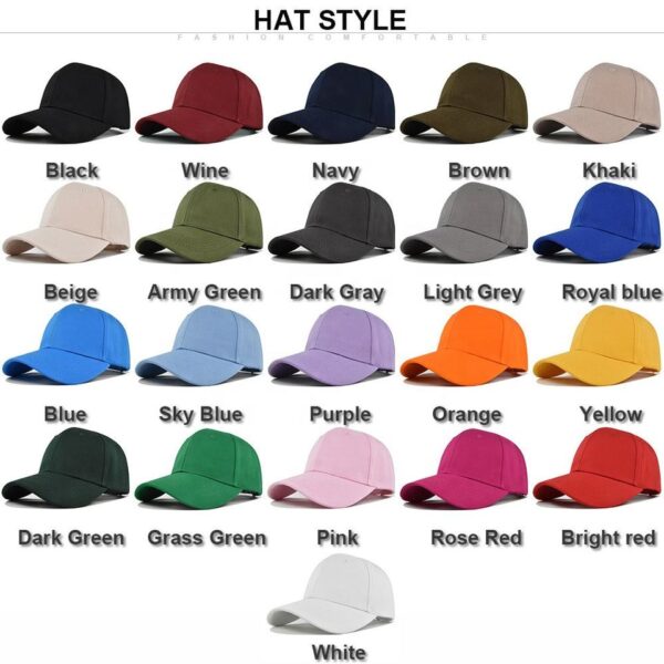Solid Cotton Six-Panel Baseball Cap