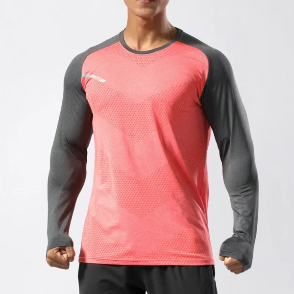 H4699d3634ca546f69b55912fef343b06e.webp Men's Quick-Dry Long-Sleeve Training T-Shirt