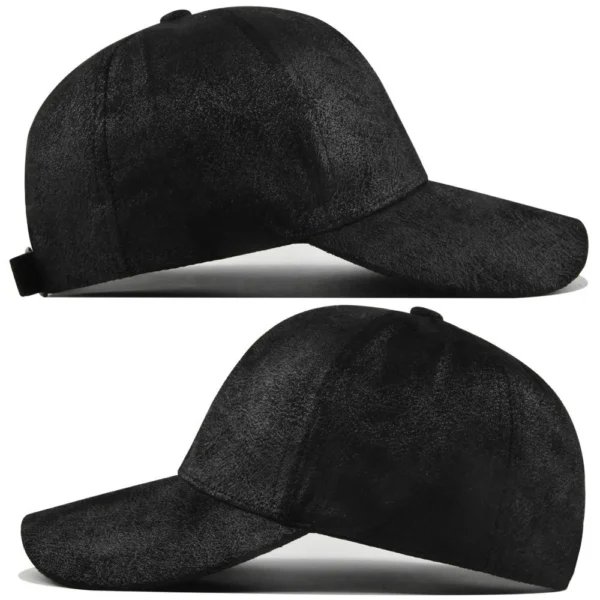 Faux Suede Duckbill Baseball Cap
