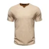 H4ba2477dc3294b2cb72f2364597ccb73u.webp Men's Knit V-Neck Casual T-Shirt