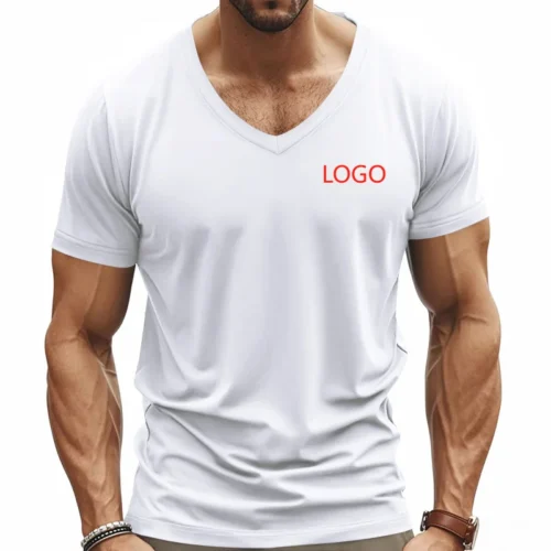 Men's Quick-Dry V-Neck Performance T-Shirt