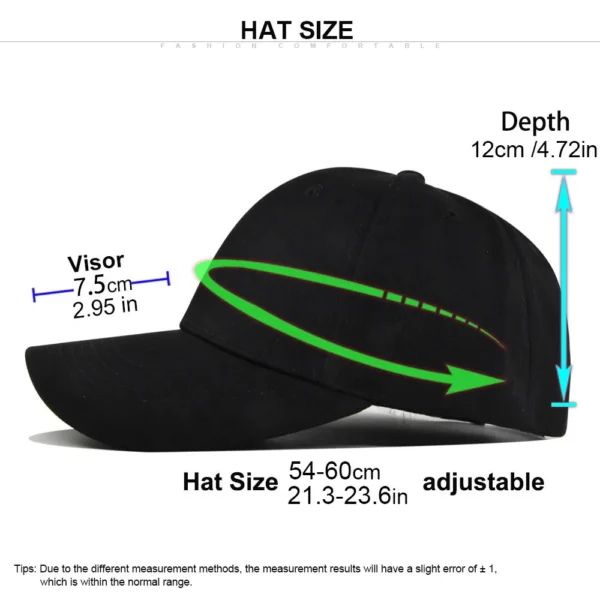 Solid Cotton Six-Panel Baseball Cap