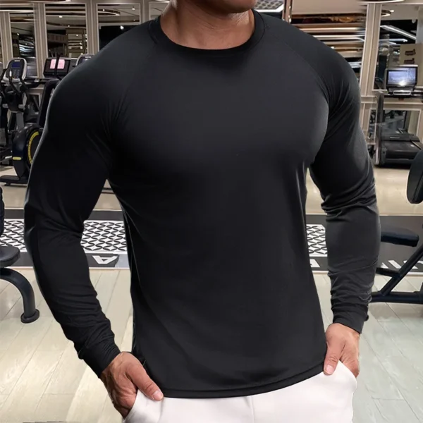 Men's Stretch Quick-Dry Long-Sleeve Training Top