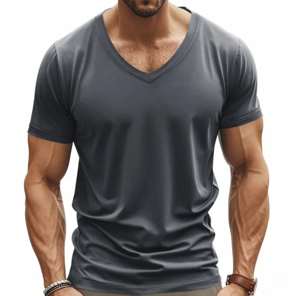 Men's Quick-Dry V-Neck Performance T-Shirt