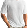 H55aeee9fec654ca0af24042dfafdd86dY.jpg_960x960q80.jpg Men's Waffle-Knit Crew-Neck T-Shirt
