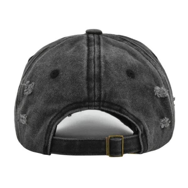 Distressed Washed Six-Panel Dad Cap
