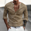 H59c1d94f04aa4a6b8ae656bdd389491cE.jpg_960x960q80.jpg Men's Striped Long-Sleeve Casual T-Shirt
