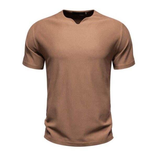 H5ae4e502a0e541fbb5dd24fe2b469110q.jpg_960x960q80.jpg Men's Knit V-Neck Casual T-Shirt
