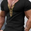Men's Color-Block V-Neck Performance T-Shirt