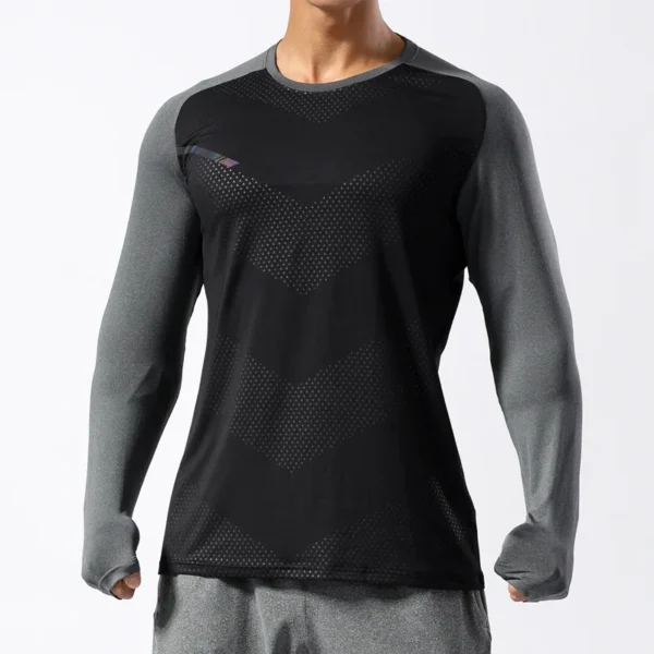 H62cc241890d2476885ef35a7e8a80f6dO.webp Men's Quick-Dry Long-Sleeve Training T-Shirt