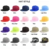 H64a819d127334e3aa7fa89694dbe91291.webp Solid Flat-Brim Snapback Cap
