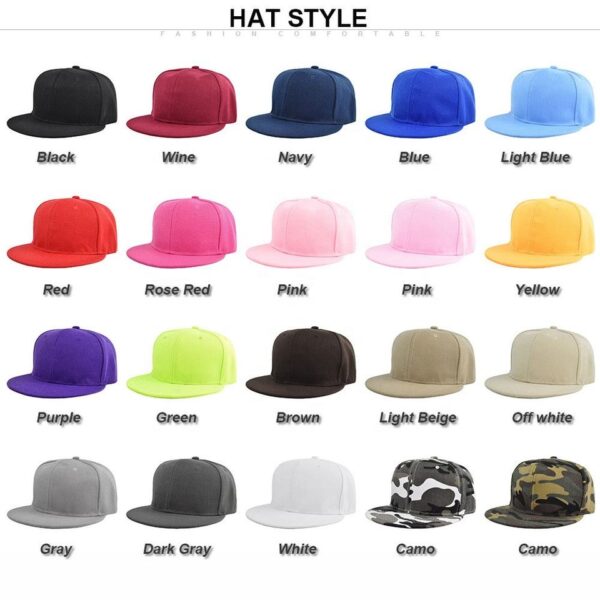 H64a819d127334e3aa7fa89694dbe91291.jpg_960x960q80.jpg Solid Flat-Brim Snapback Cap