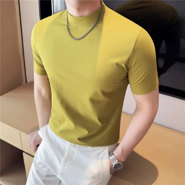 Men's Wrinkle-Resistant Cotton Crew-Neck T-Shirt