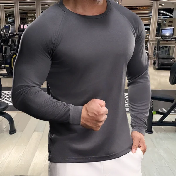 Men's Stretch Quick-Dry Long-Sleeve Training Top