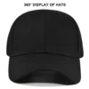 Solid Cotton Six-Panel Baseball Cap