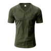 H6855e41f7b494e3c893529272366c344O.jpg_960x960q80.jpg Men's Textured V-Neck T-Shirt