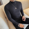 H68e66fba274843ffbadeecc5c5551fefJ.png_960x960q80.png Men's High-Neck Knit Long-Sleeve T-Shirt