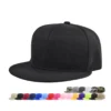 H6ce2b5043f074c33bcfc741554447b93n.webp Solid Flat-Brim Snapback Cap