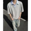H6db08ef36f4647e0a629a2309aca964eH.webp Men's Collared Streetwear T-Shirt