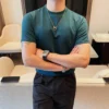 H6faea5e9864541f3a775fb1e802aa5a73.webp Men's Cotton Crew-Neck Casual T-Shirt