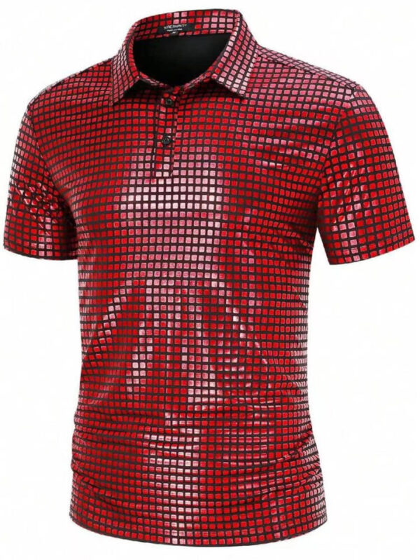 H6fb32d09076e4dd2b6f9f8a46b9b6d11D.jpg_960x960q80.jpg Men's Textured Short-Sleeve Polo Shirt
