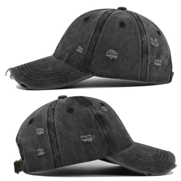 Distressed Washed Six-Panel Dad Cap