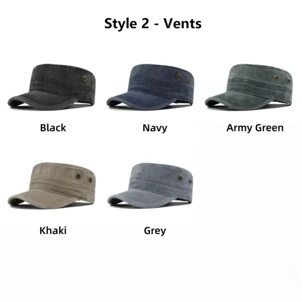 H731ba291f9e24291a38d737d042a86a5Y.webp Vintage Washed Cotton Cadet Cap