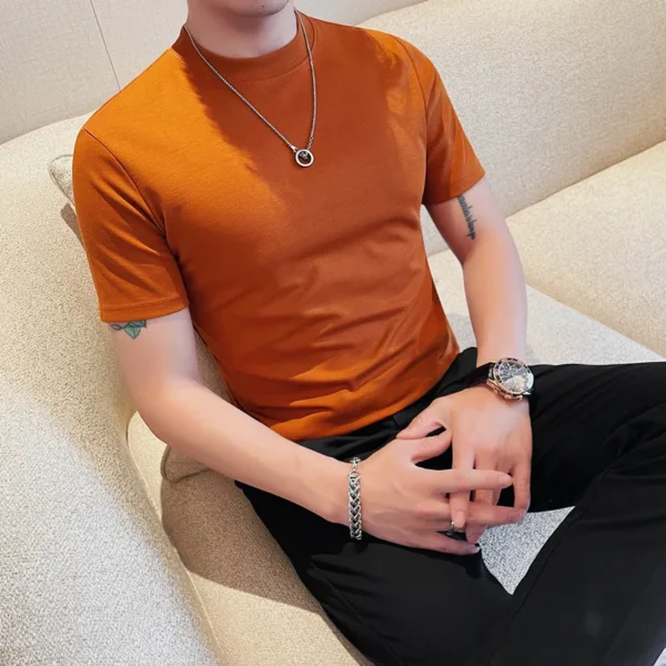 H7a6ed368409a49ec95ebc7ee6495dc729.webp Men's Cotton Crew-Neck Casual T-Shirt