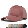 Faux Suede Duckbill Baseball Cap