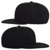 H803dc34410974de5b433f86998dc70df2.jpg_960x960q80.jpg Solid Flat-Brim Snapback Cap