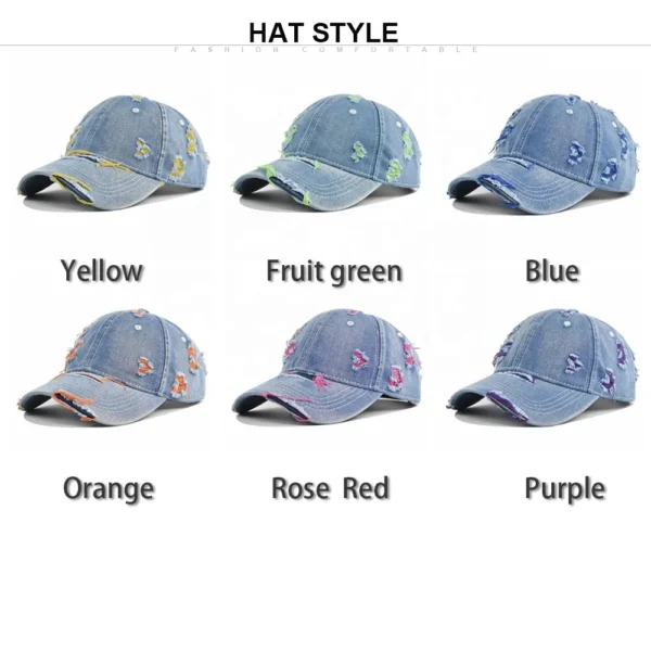 H89462b7245374fa8acc97d3053fe2a3dX.webp Vintage Distressed Denim Dad Cap