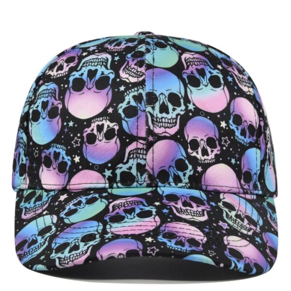 H8fa738471b3848ea9dd633088167ba1f1.jpg_960x960q80.jpg Halloween Skull & Pumpkin Print Cap