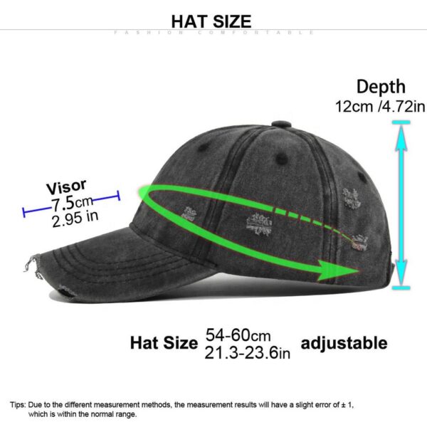 Distressed Washed Six-Panel Dad Cap