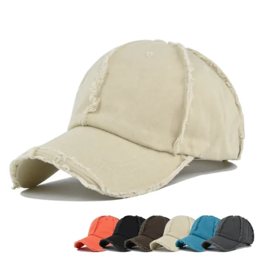 H91afdc364d414024ac777e83cdc492beQ.webp Vintage Frayed-Edge Baseball Cap