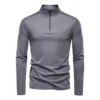 H92e7cb0cd30e43b2ae6675ac8de625c3s.webp Men's Quick-Dry Half-Zip Long-Sleeve Top
