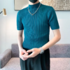 H9557c7eb9577481ab1c1e0996b61f028G.png_960x960q80.png Men's Ribbed Mock-Neck Knit T-Shirt